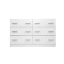 6 Chest of Drawers Cabinet Dresser Tallboy Storage Bedroom White