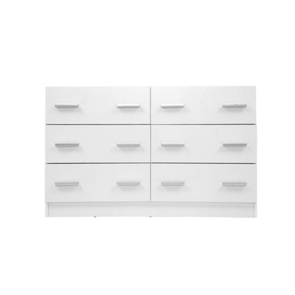 6 Chest of Drawers Cabinet Dresser Tallboy Storage Bedroom White