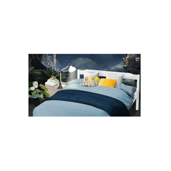 Artiss Wooden Bed Frame Mattress Base Timber Platform White