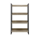Book Shelf Display Shelves Corner Wall Wood Metal Stand Hollow Storage