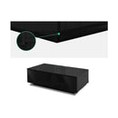 Modern Coffee Table 4 Storage Drawers High Gloss Black