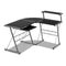 Artiss Corner Metal Pull Out Table Desk