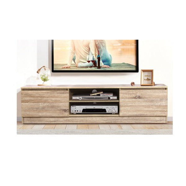 160 Cm Tv Stand Entertainment Unit Lowline Storage Cabinet Wooden