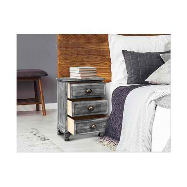 Bedside Tables Drawers Side Table Cabinet Vintage Storage Nightstand