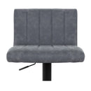 2X Kitchen Vintage Bar Stools Swivel Bar Stool Leather Gas Lift Chairs