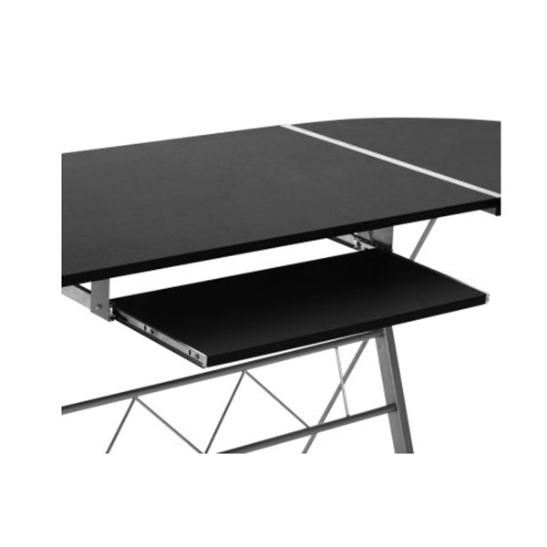 Artiss Corner Metal Pull Out Table Desk