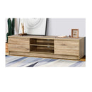 160 Cm Tv Stand Entertainment Unit Lowline Storage Cabinet Wooden