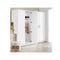 Multi Purpose Cupboard 2 Door 180Cm Wardrobe Kitchen Cabinet White
