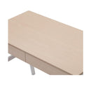 Artiss Metal Desk With Drawer White Oak Top