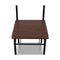 Artiss Metal Table And Chairs Walnut And Black