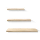 3 Pcs Wall Floating Shelf Set Diy Mount Storage Book Display Rack Oak