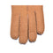 UGG Sheepskin Leather Suede Button Gloves Chestnut Womens