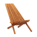 Folding Outdoor Lounge Chairs 2 Pcs Solid Acacia Wood