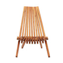 Folding Outdoor Lounge Chairs 2 Pcs Solid Acacia Wood