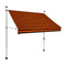 Manual Retractable Awning Orange And Brown