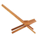 Folding Outdoor Lounge Chairs 2 Pcs Solid Acacia Wood