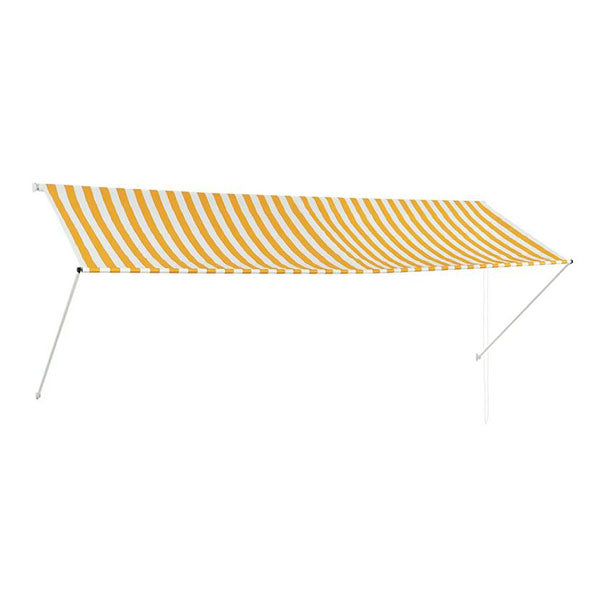 Retractable Awning Yellow And White