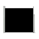 Patio Retractable Side Awning 100X500 Cm Black