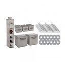 48 Piece Nursery Storage Set Cool Grey
