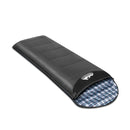 Sleeping Bag Single Camping Hiking Winter Thermal Grey