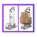 Foldable Shopping Cart Trolley Stainless Steel Basket Luggage Grocery Portable