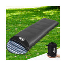 Sleeping Bag Single Camping Hiking Winter Thermal Grey