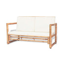 2 Seater Garden Sofa With Cushions Bamboo