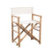 Folding Directors Chair 2 Pcs Bamboo And Canvas