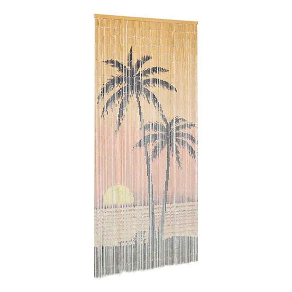 Insect Door Curtain Bamboo 90X200 Cm Palm Tree Print
