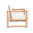 Garden Chairs 2 Pcs With Cushions And Pillows Bamboo