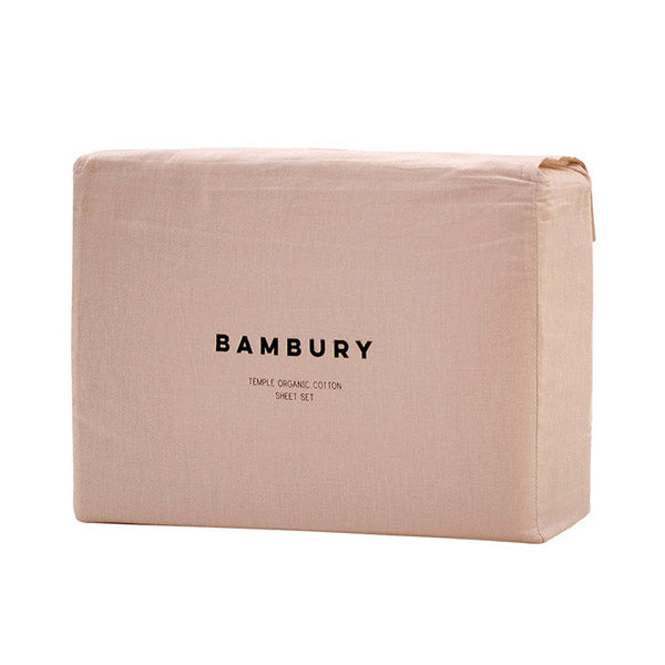 Bambury Temple Organic Cotton Sheet Set Rosewater