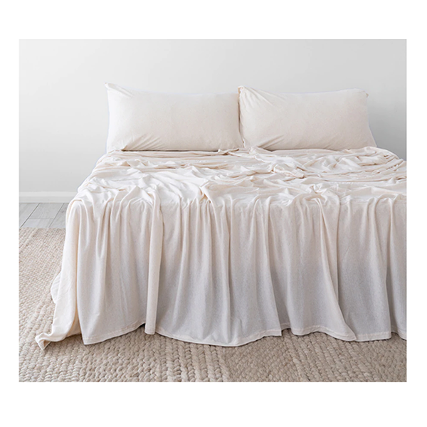 Bambury Bedt Organica Sheet Set Stone