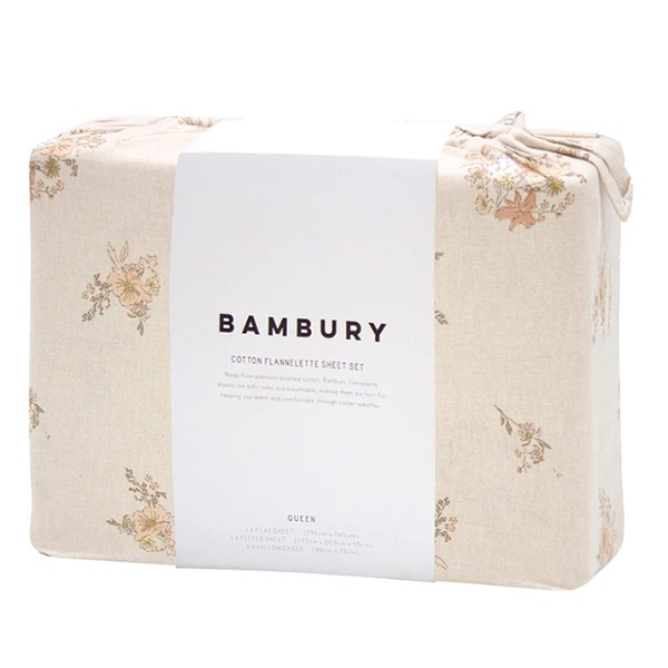 Bambury Ellen Flannelette Sheet Set