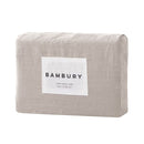 Bambury French Linen Quilt Cover Set Pebble