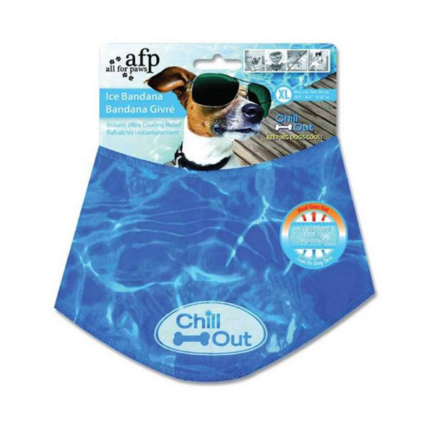 Ice Dog Cooling Bandana Chill Out Pet Neck Cool Collar Scarf Cold