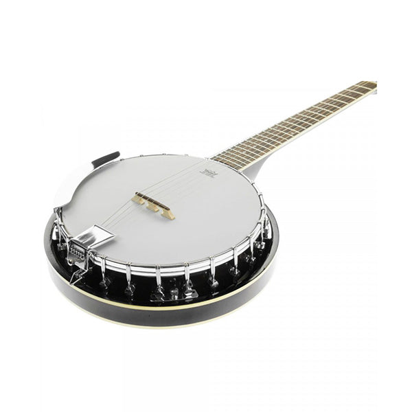 6 String Resonator Banjo Black