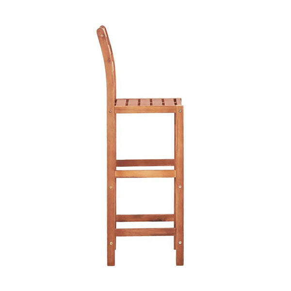 Bar Chairs 4 Pcs Solid Acacia Wood