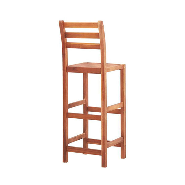 Bar Chairs 4 Pcs Solid Acacia Wood