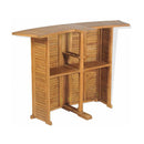 3 Piece Bistro Set With Folding Chairs Solid Teak Wood
