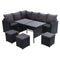 Outdoor Furniture Dining Setting Sofa Set Lounge Wicker 9 Seater