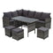 Outdoor Furniture Dining Setting Sofa Set Lounge Wicker 9 Seater