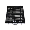 18 Pcs Stainless Steel Bbq Tool Set Barbecue Utensil Aluminium Grill