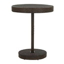 5 Piece Garden Bar Set With Cushions Poly Rattan Brown