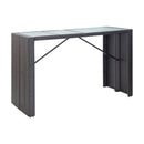 9 Piece Outdoor Bar Set Poly Rattan Black