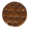 Round Wood And Leather Bar Stool With Button Detail 42X42X75Cm