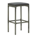 Bar Stools With Anthracite Cushions 6 Pcs Grey Poly Rattan