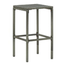 Bar Stools With Anthracite Cushions 6 Pcs Grey Poly Rattan
