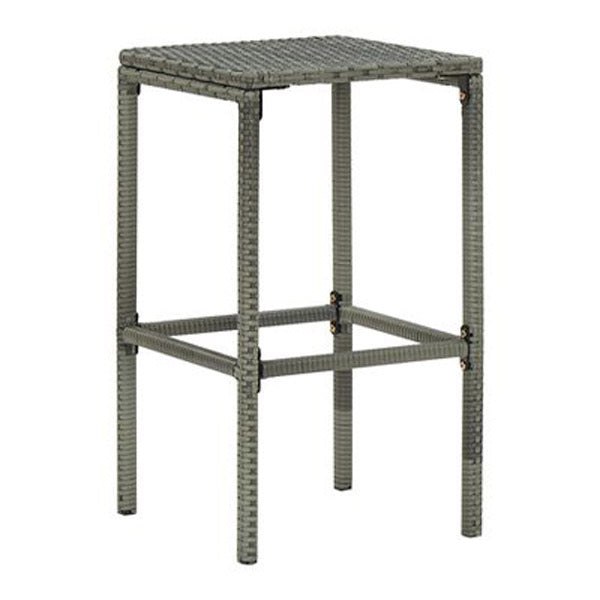 Bar Stools With Anthracite Cushions 6 Pcs Grey Poly Rattan
