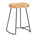 Gavin Bar Stools 2 Pcs Solid Mango Wood 45X40X62 Cm