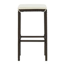 Bar Stools With Cushions 6 Pcs Brown Poly Rattan